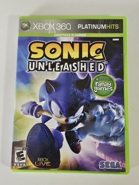 Sonic Unleashed XBOX 360 Complete CIB Platinum Hits Manual Case